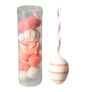 Dekor műanyag tojás 4cm, 10db