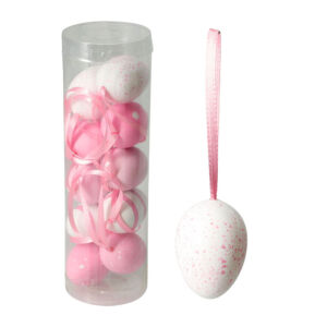 Dekor műanyag tojás 4cm, 10db