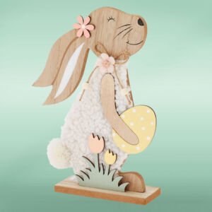 Húsvéti álló nyuszi dekor 24 cm