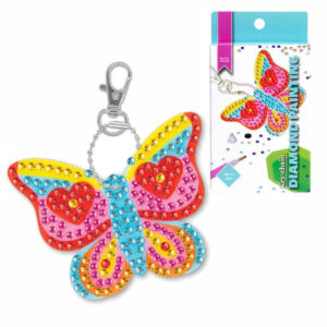 Gyémántszemes kirakó kulcstartó: Pillangó