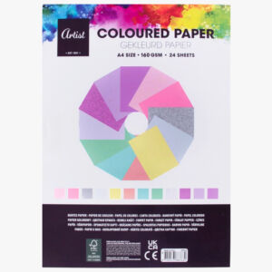 színes és csillámos papírok A/4