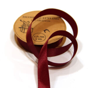 Szaténszalag, bordó