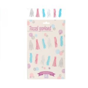 Girland bojtokkal, három színű 3m