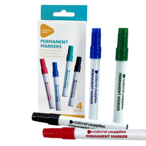 Alkoholos vágott hegyű filctoll, 4db/készlet