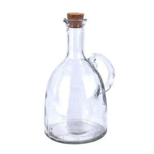 Füles üvegpalack, kiöntő parafadugóval 500ml