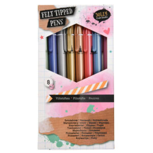 Metál filctoll készlet 8db