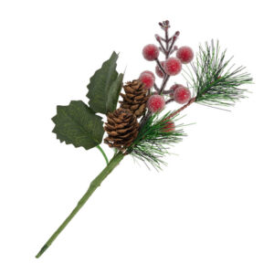 Karácsonyi betűző deres bogyókkal 20cm