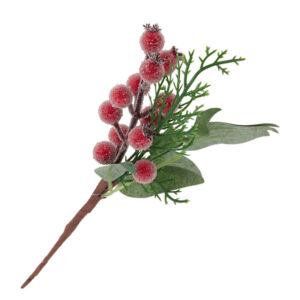 Karácsonyi betűző deres bogyókkal 20cm