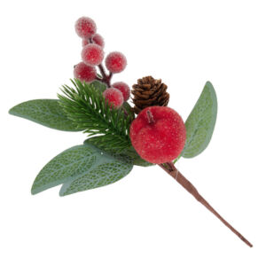 Karácsonyi betűző deres bogyókkal 20cm