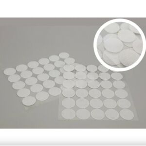 Tépőzár korongok FEHÉR 2cm/30db