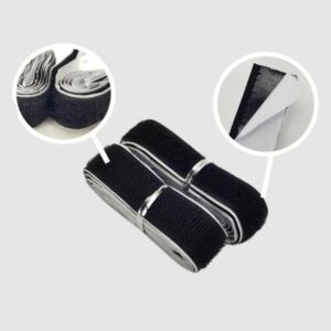 Tépőzár csík FEKETE 1m