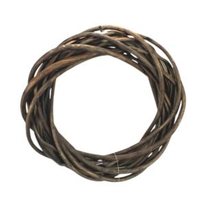 Széles vesszőkoszorú 20cm BARNA