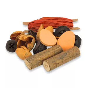 Kikelet terméscsomag raffiával narancs