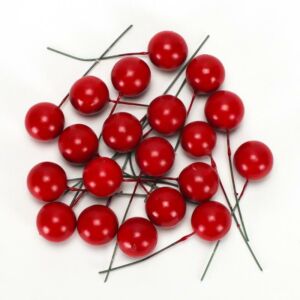 Beszúrós bogyó 2cm/20db PIROS