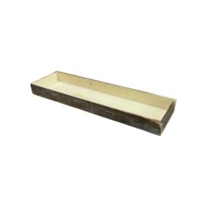 Hosszú dekorláda 35x10cm SZÜRKÉSBARNA