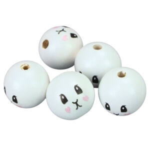 Nyuszifej lány, fagolyó 3cm/5db