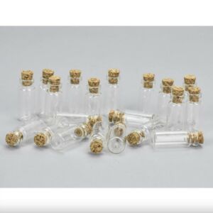 Üvegfiola parafadugóval 3,2x1,3cm