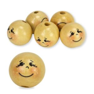 Mosolygó babafej fagolyó 3cm/5db