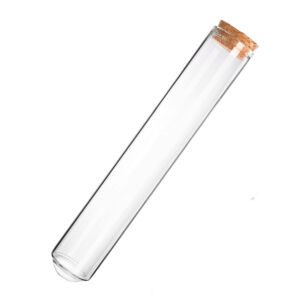 Üveg kémcső parafadugóval 2,2x15cm