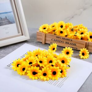 Napraforgó művirágfej 3,5cm, 20db