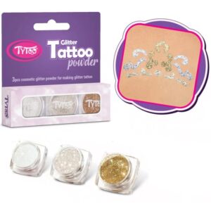 Csillámpor szett 3x2,5ml Fehér, Gyémánt, Pezsgő