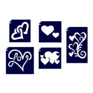 SZÍVEK sablon csomag