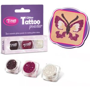 Csillámpor szett 3x2,5ml Barna, Bíbor, Gyémánt