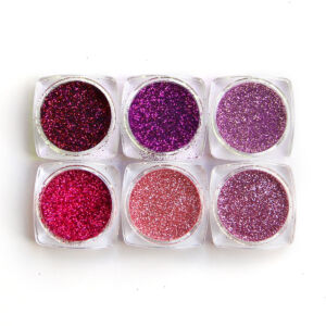 Csillámpor szett 6x2,5ml - PINK LADY