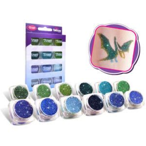 Csillámpor szett 12x2,5ml - HIDEG SZÍNEK