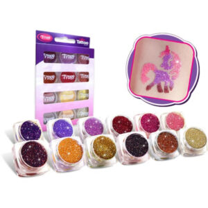 Csillámpor szett 12x2,5ml - MELEG SZÍNEK