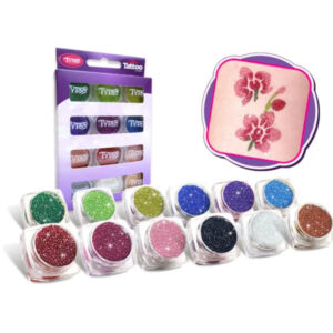 Csillámpor szett 12x2,5ml - ALAPSZÍNEK