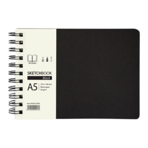 vázlatfüzet fekete lapok