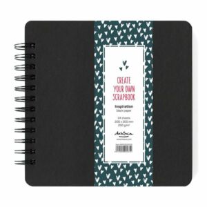 spirálfüzet fekete lapokkal