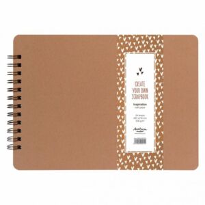 kraft scrapbook spirálfüzet