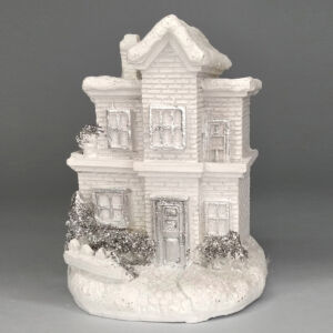 Téli házikó led világítással 2