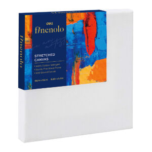 Fakeretre feszített festővászon, 15x15cm