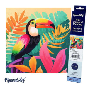 Figured'Art Gyémántszemes festmény 20x25cm, Trópusi tukán