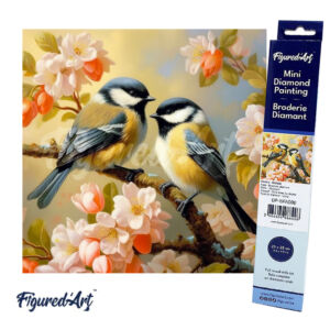 Figured'Art Gyémántszemes festmény 25x25cm, Cinegepár