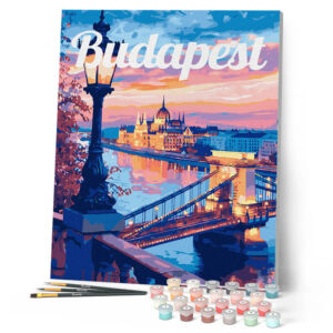 Figured'Art Számozott kifestő 40x50cm, Budapest