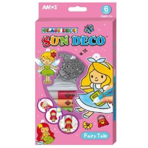 AMOS üvegmatrica-festék akril formákkal - TÜNDÉRMESÉK (6x10,5ml)