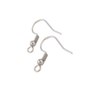 Nemesacél golyós fülbevalóalap 2db/cs