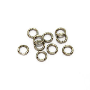 Szerelőkarika 6x1mm, 10db/cs, Rhódiumozott