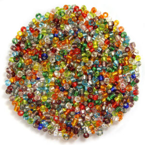 Kásagyöngy Ezüstközepű, Vegyes, 2mm /15g