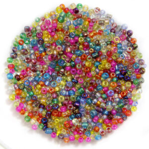 Kásagyöngy Szivárványos, Vegyes, 2mm /15g