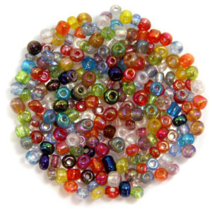 Kásagyöngy Szivárványos, Vegyes, 4mm /15g