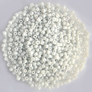 Kásagyöngy, opak, fehér 2mm, 15g/cs