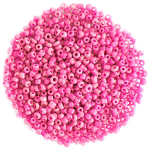 Kásagyöngy opak, Rozsaszín 2mm, 15g/cs