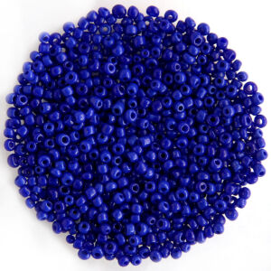 Kásagyöngy opak, Sötétkék 2mm, 15g/cs