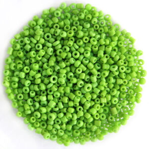 Kásagyöngy opak, Vil.zöld 2mm, 15g/cs