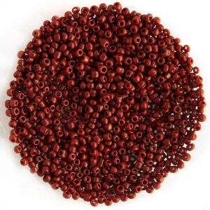 Kásagyöngy opak, Barna 2mm, 15g/cs